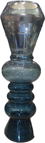 Glasvase blau