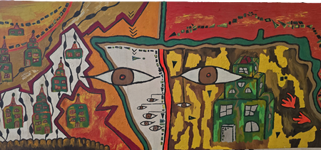 Grosses Acryl Gemälde