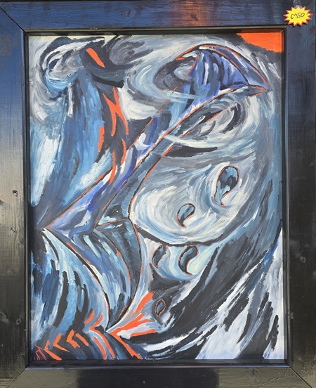 Grosses Acryl Öl Gemälde