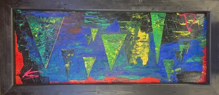 Grosses Acryl Öl Gemälde