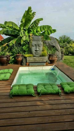 Buddhabrunnen beim Pool