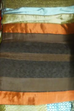 2m Seidentuch gestreift